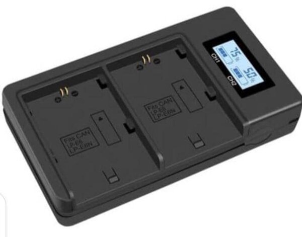 Canon E6 dual  digital battery charger
