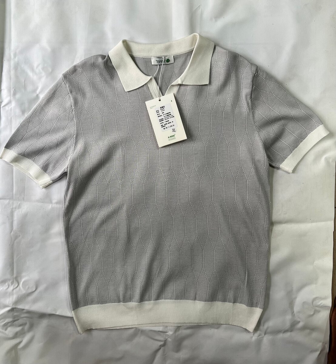 Polo en maille élégante homme