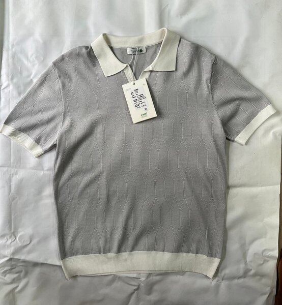Polo en maille élégante homme