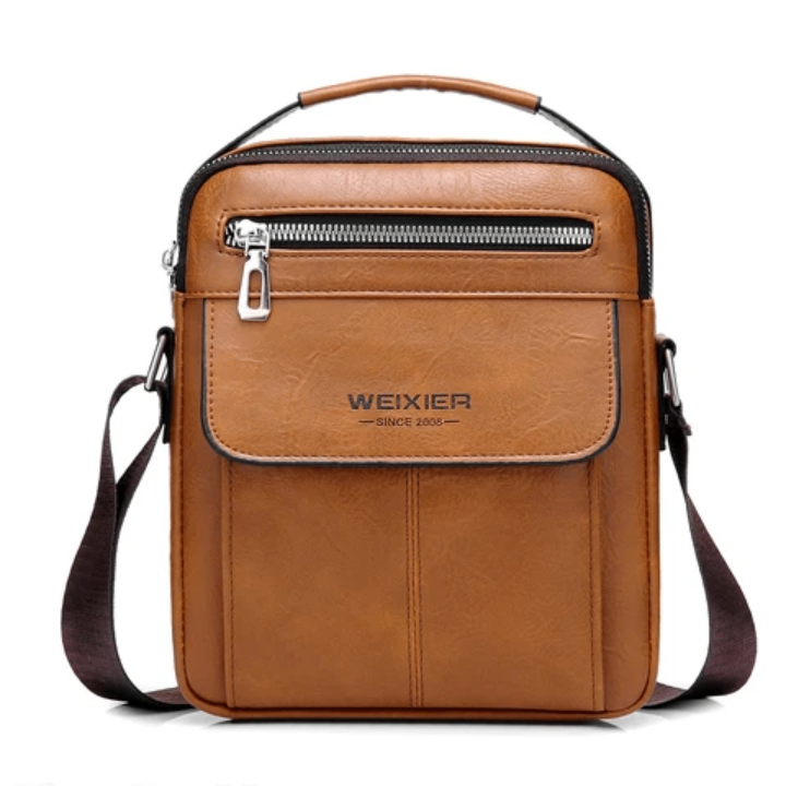 Sac bandoulière homme en cuir Weixier