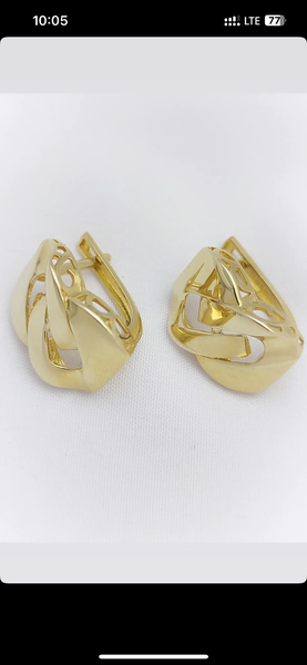 Серьги из жёлтого золота,585 проба