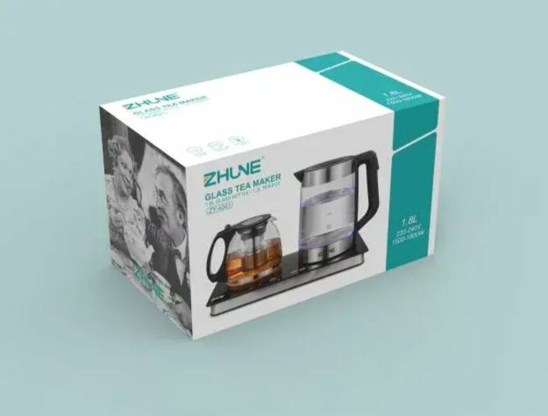 BOUILLOIRE+THÉIÈRE SUR PLAQUE CHAUFFANTE TACTILE