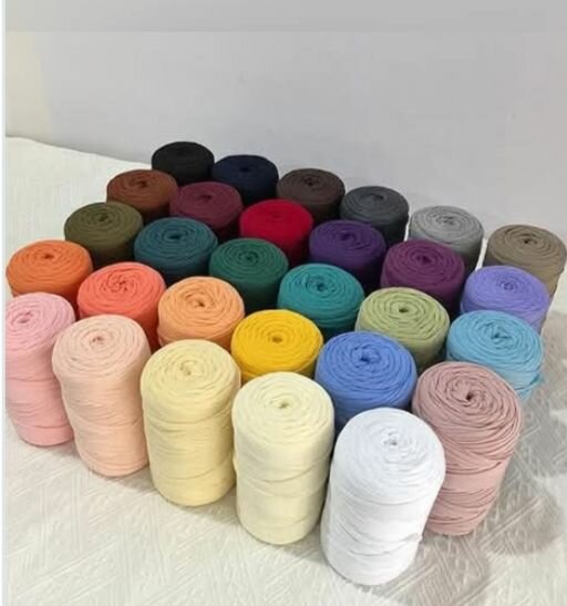 Coton à tricoter multicolore