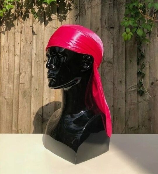 Durag Rose Satin Pour Cheveux