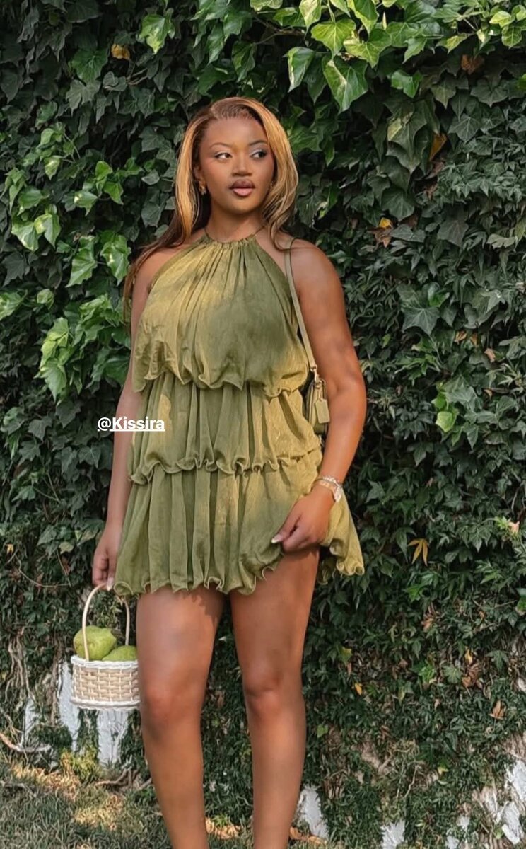 Robe d'été vert olive