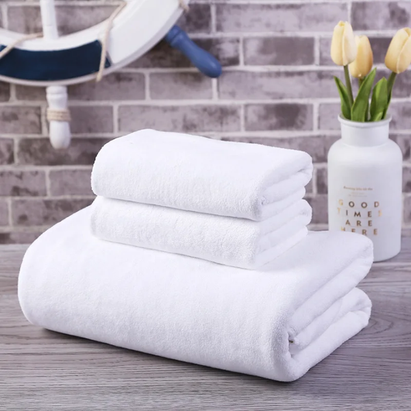 Serviettes de bain en coton