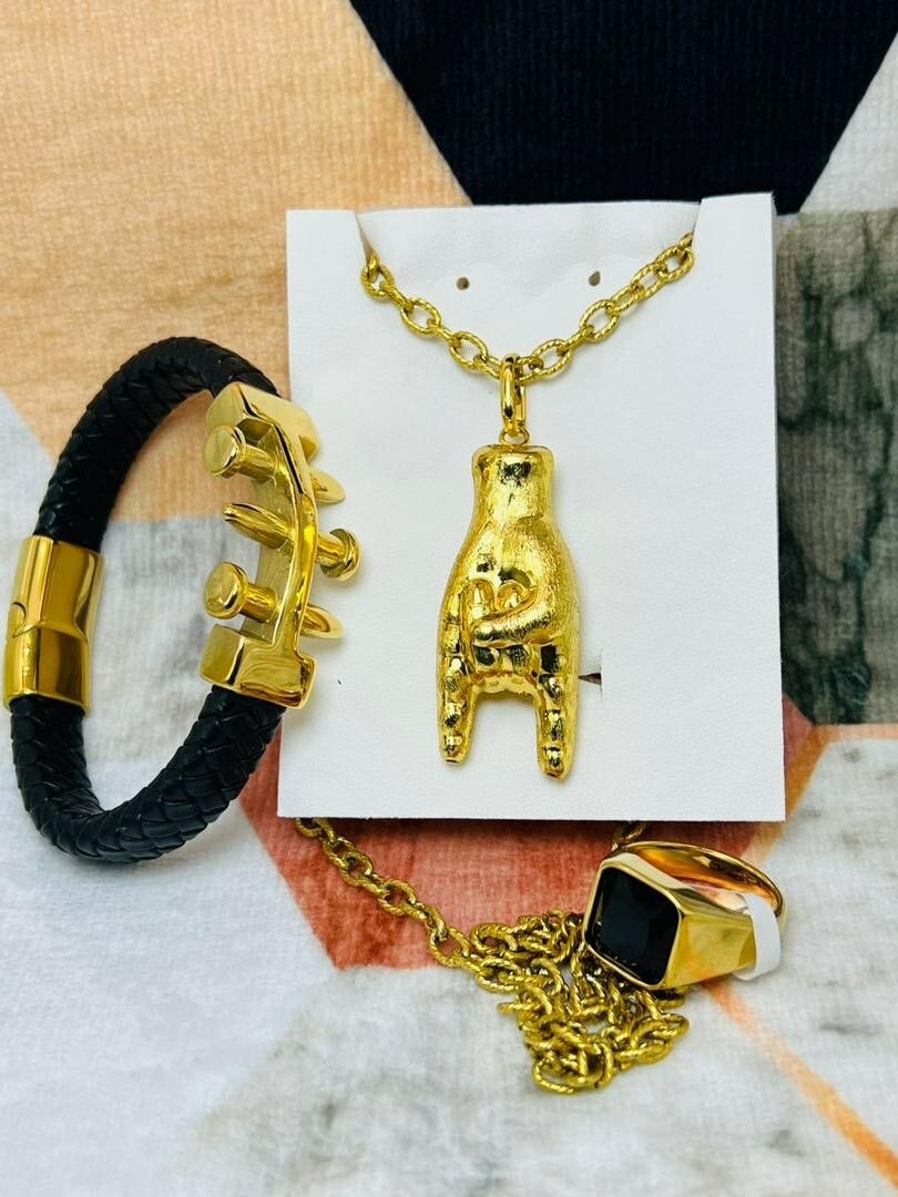 Bracelets chaînes plus bagues