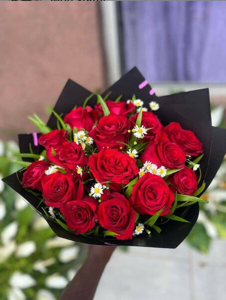 Bouquet de roses rouges