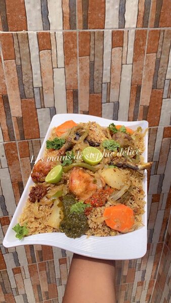 Tchep noir au petit pois