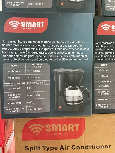 Cafetière filtre Smart Technology 1,2L