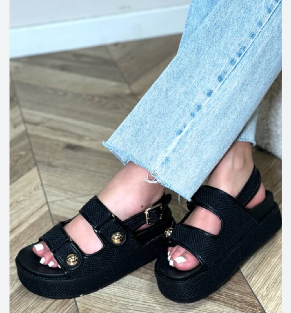 Sandales compensées tendance femme