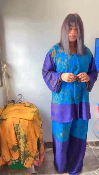 Chemise longue imprimée bohème