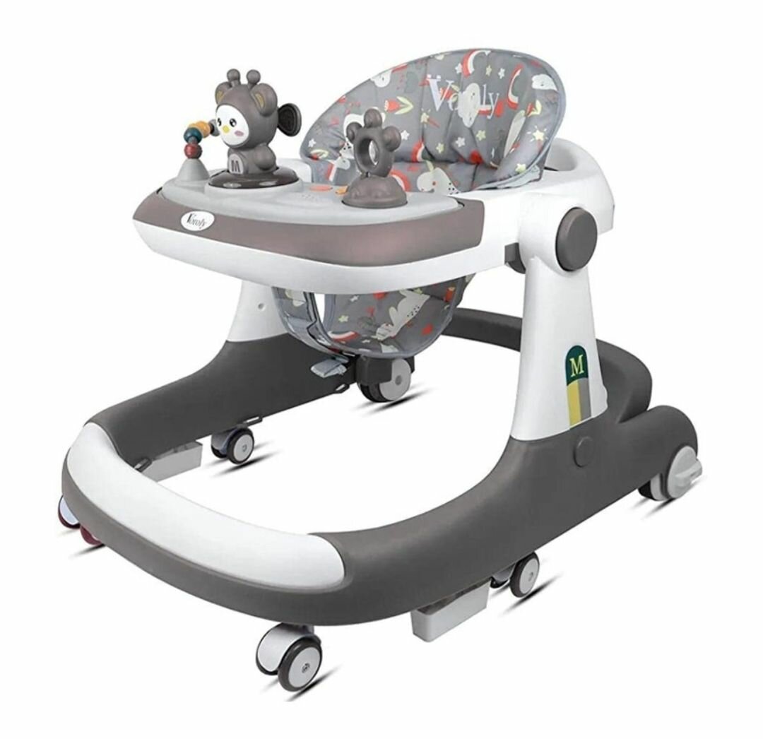 6+ MONTH MULTI-FUNCTION BABY FOLDABLE WALKER RING WITH 360-