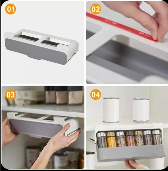 Organisateur d'épices coulissant