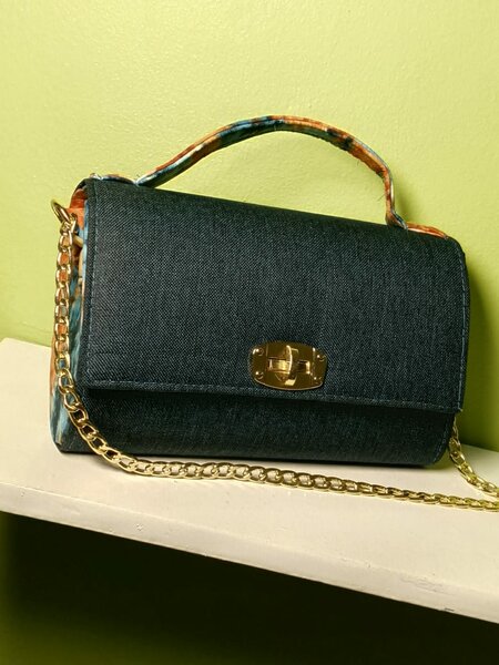 Sac en denim élégant femme