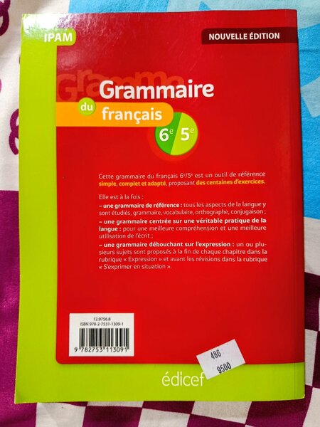 Grammaire du Français 6e 5e