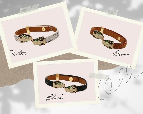 Bracelet en cuir élégant