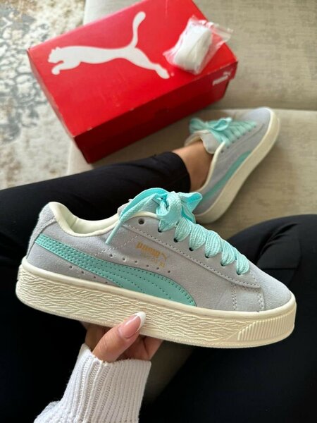 Baskets Puma Suède Bleu Pastel