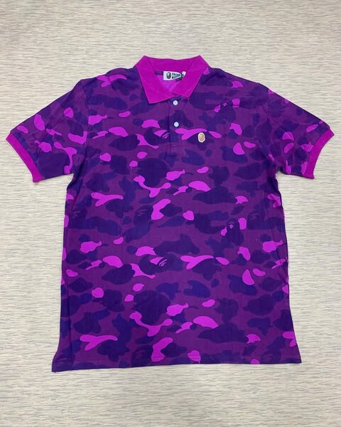 Polo camouflage violet bape