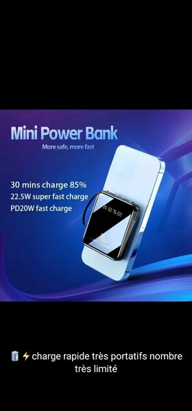 Mini Power Bank Portable Rapide