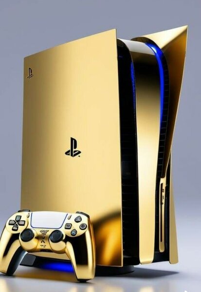 Console de Jeu Dorée