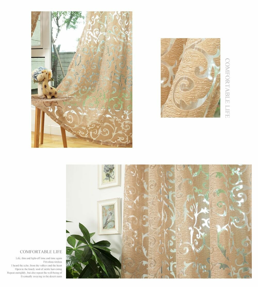 Rideau semi transparent