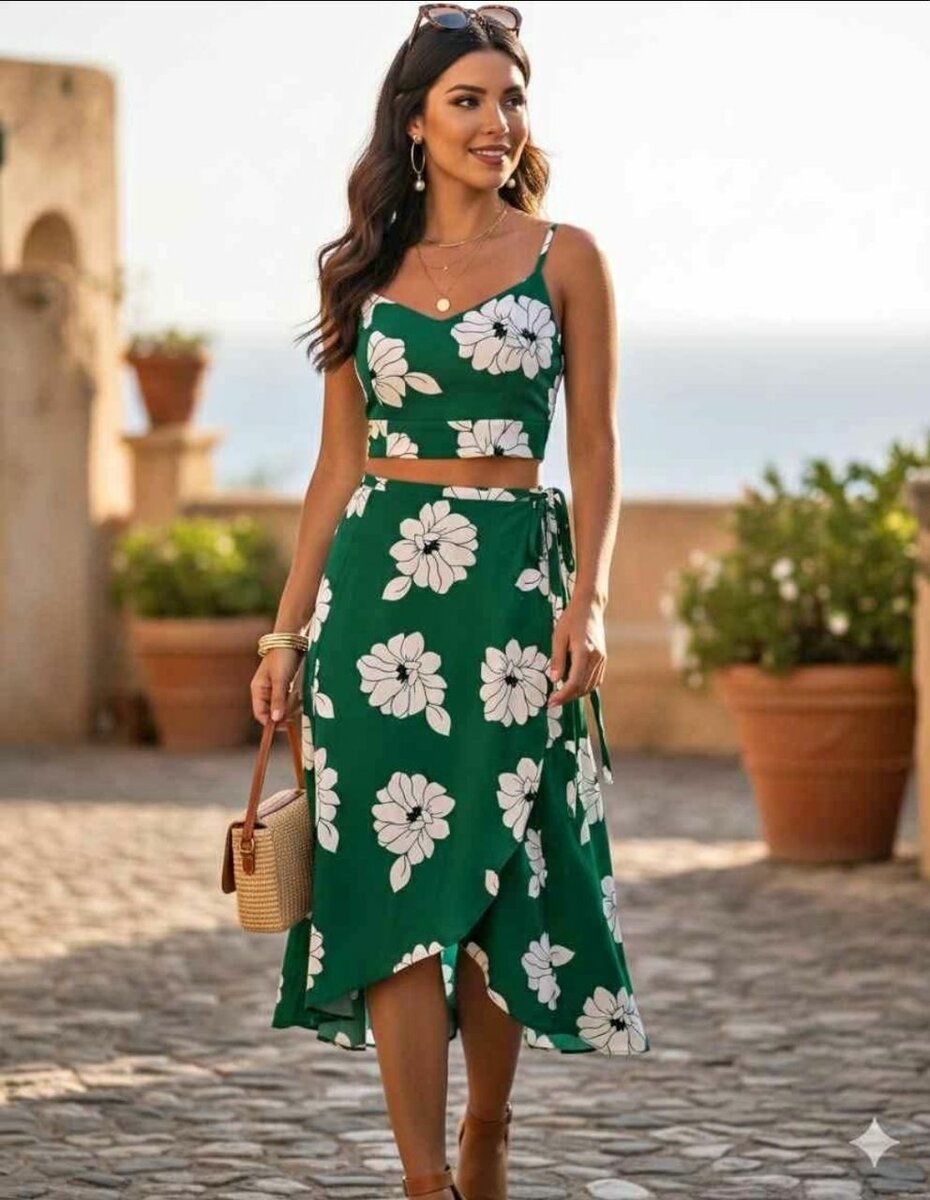 Robe évasée fleurie été