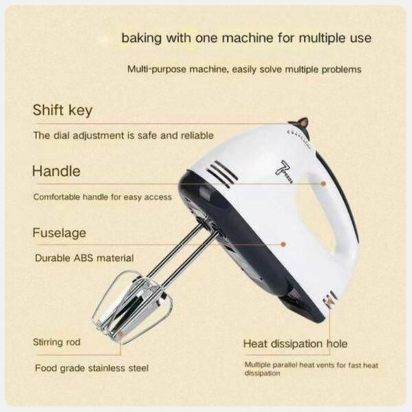 Batteur Électrique Multifonction 300W