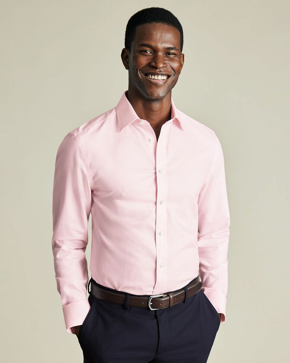 Chemise Homme Rose Élégante