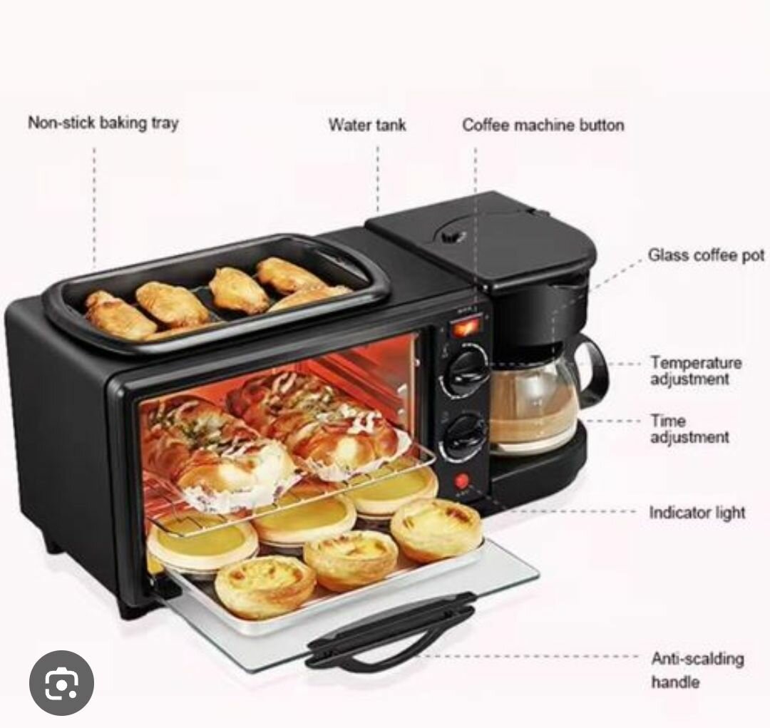 Machine à café et four 3 en 1 pour petit-déjeuner