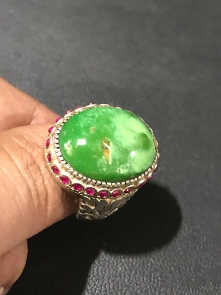 Ring chandi stone irani froza