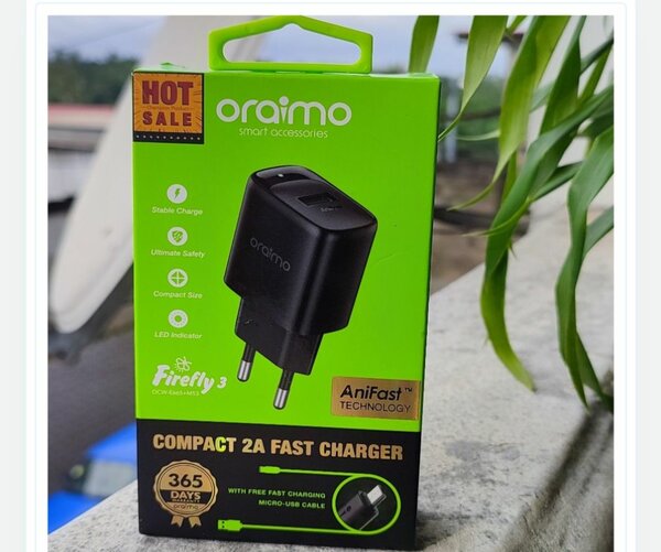 Chargeur Oraimo 2A Rapide