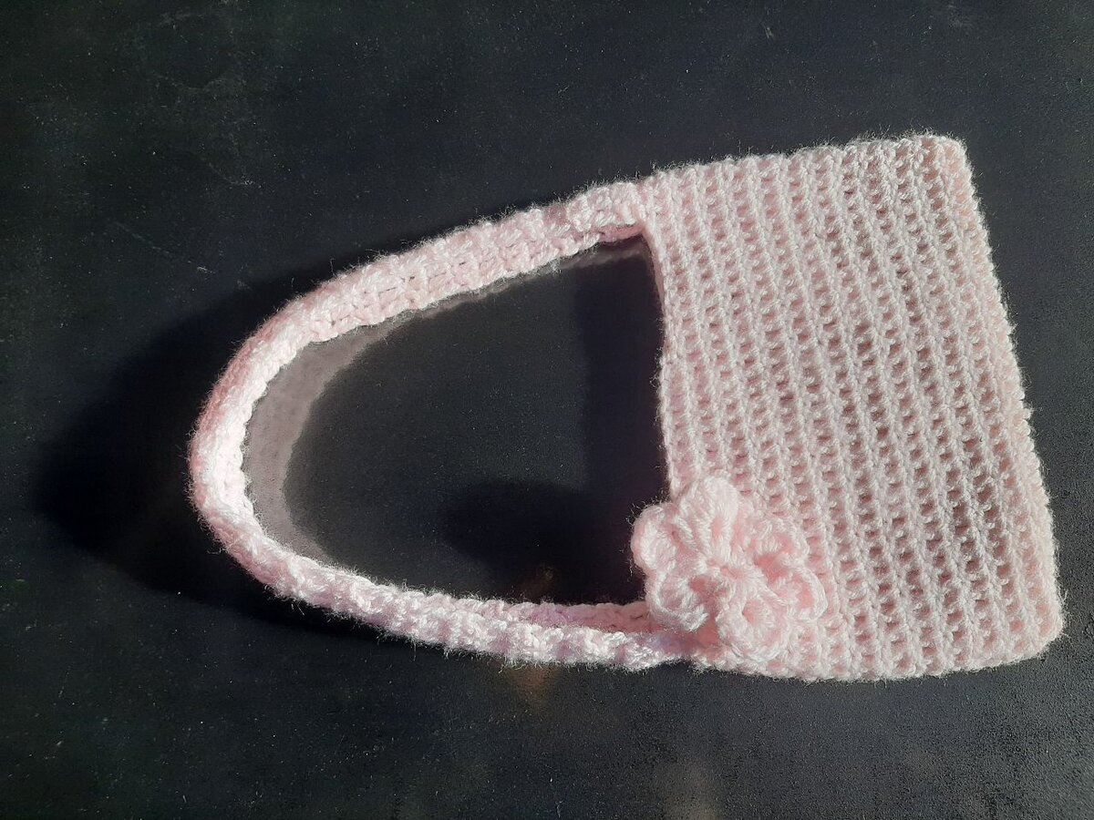 Crocheted purse