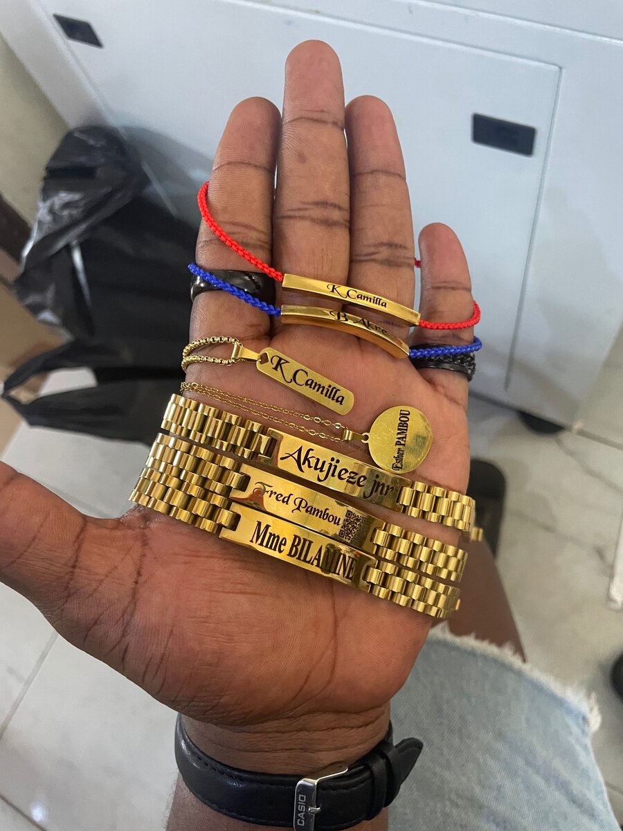 Bracelet et chaîne personnalisée