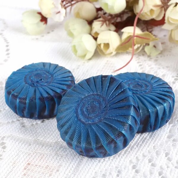 Blue toilet bowl disinfectant