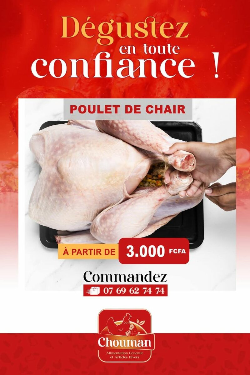 Poulet, pintade, poisson frais