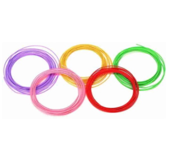 1.75mm PLA filament Roll | PLA Wires Filament Refills 1.75mm for 3D Printing Pen and 3D Printer 2.5m Roll