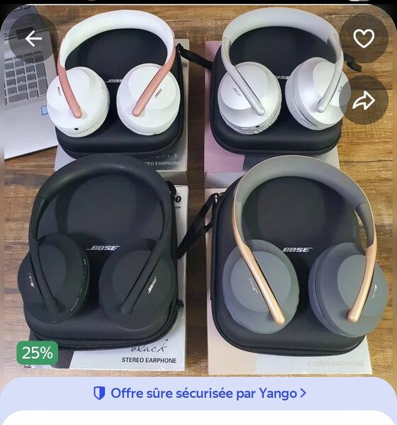 Casque Bose sans fil ANC
