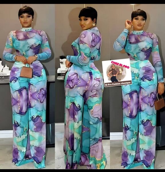 Combinaison élégante imprimé