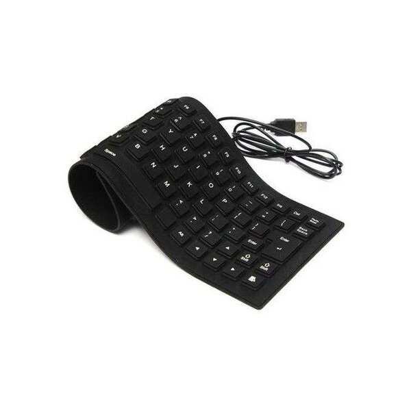 Clavier Flexible A Fil USB Noir