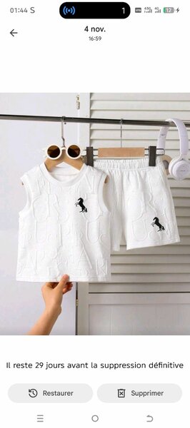 Ensemble Enfant Blanc Stylé