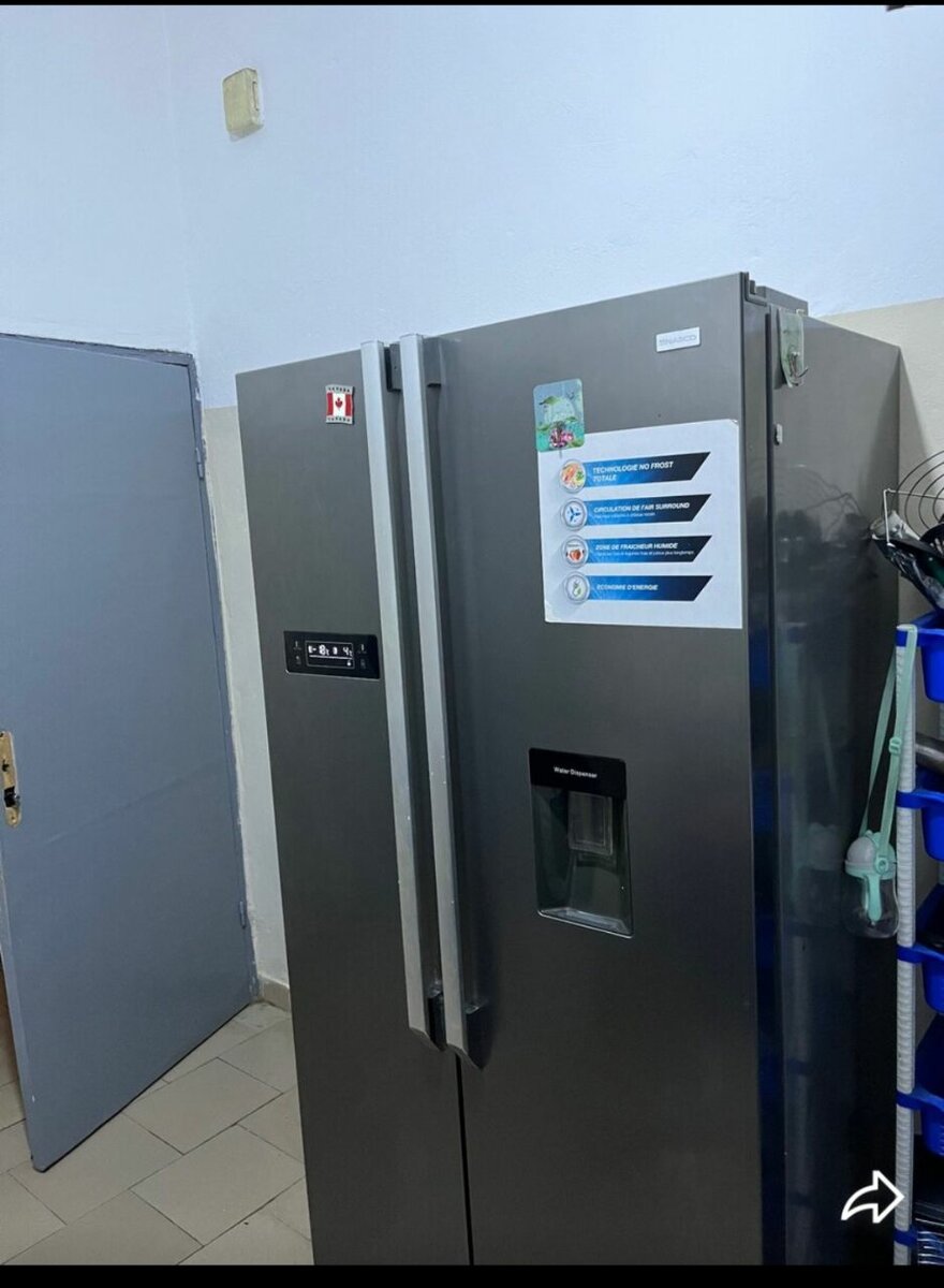 Réfrigérateur Américain Inox Moderne