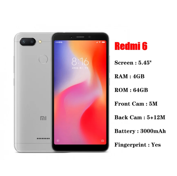 Smartphone Xiaomi Redmi 6 64GB