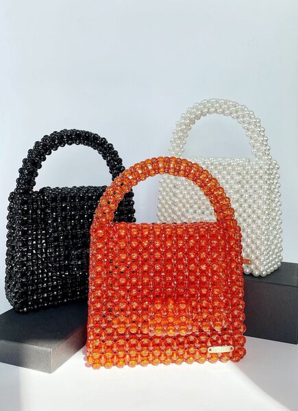 Sac à main perles chic