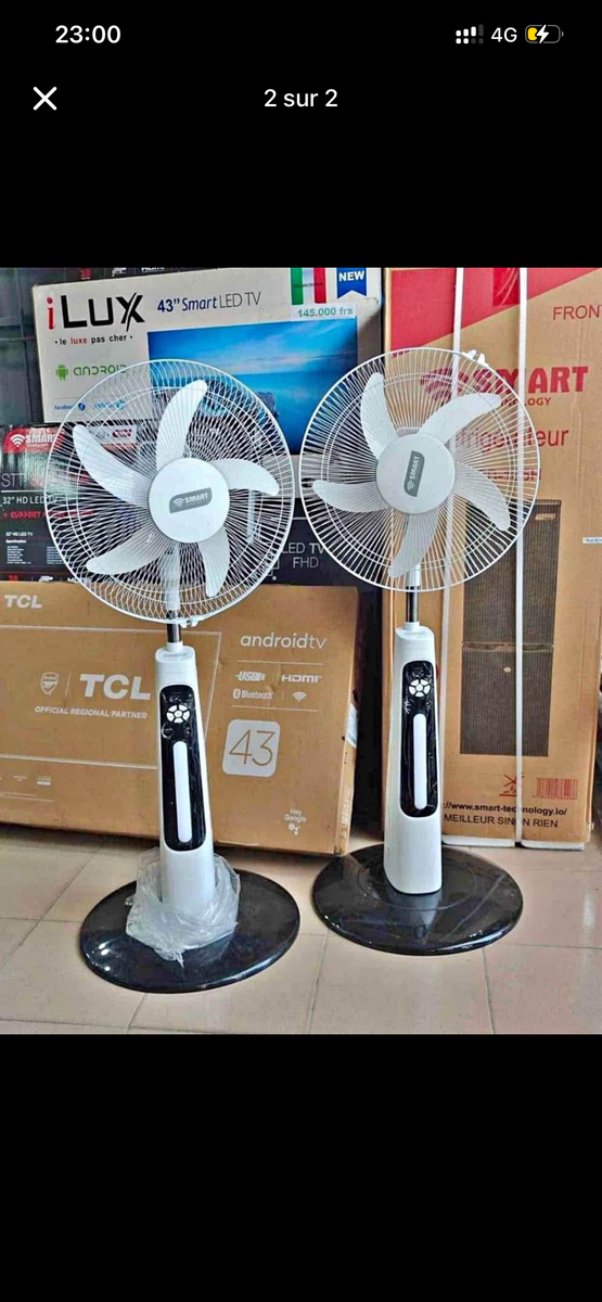 Ventilateur rechargeable