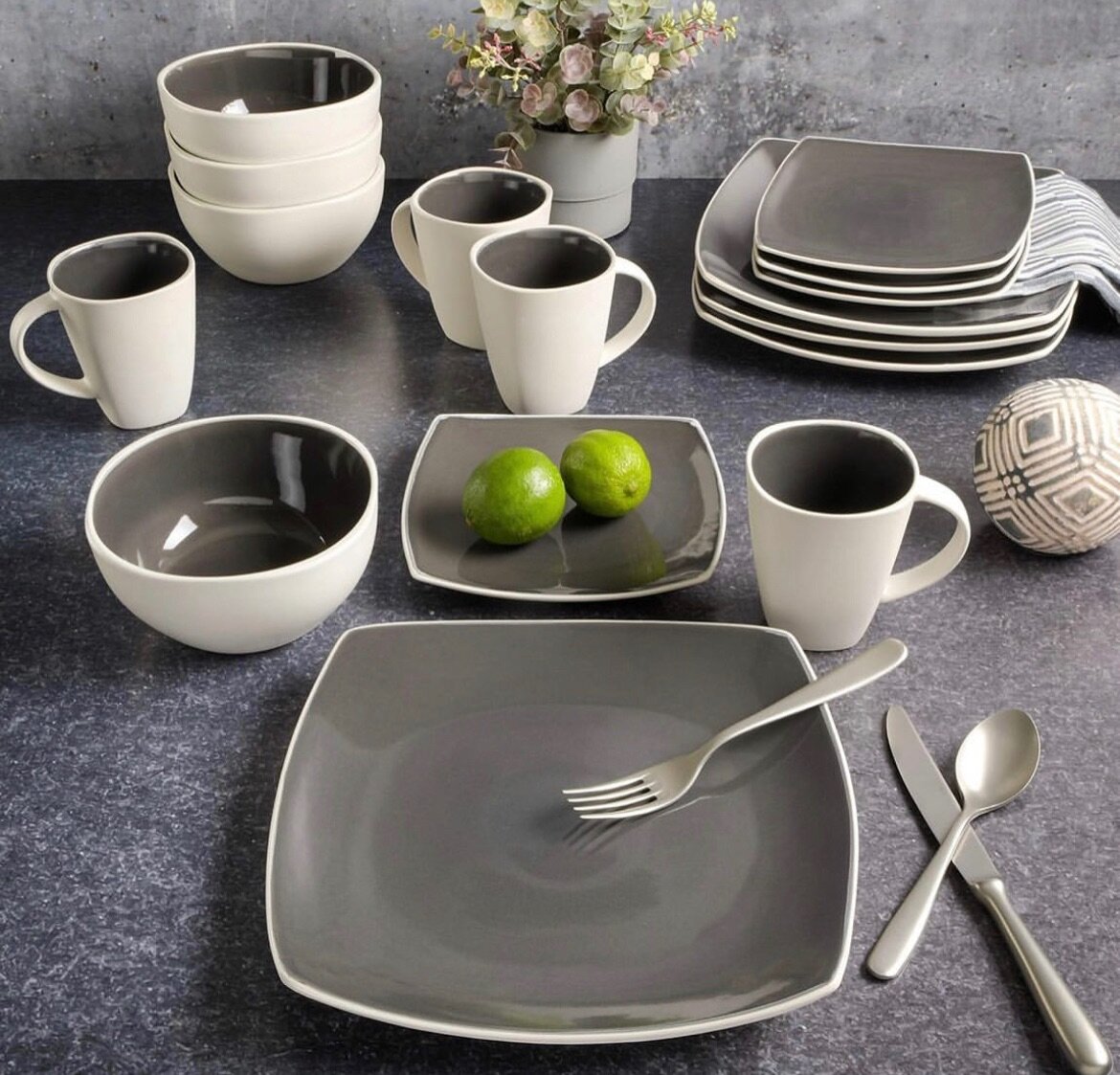 16pcs square dinnerset.