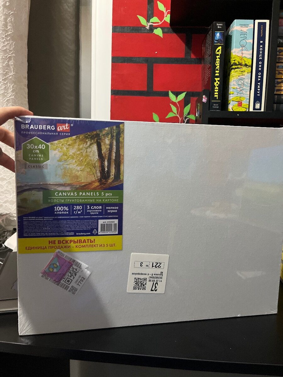 Холсты 30х40см 5 штук за 1000 сом