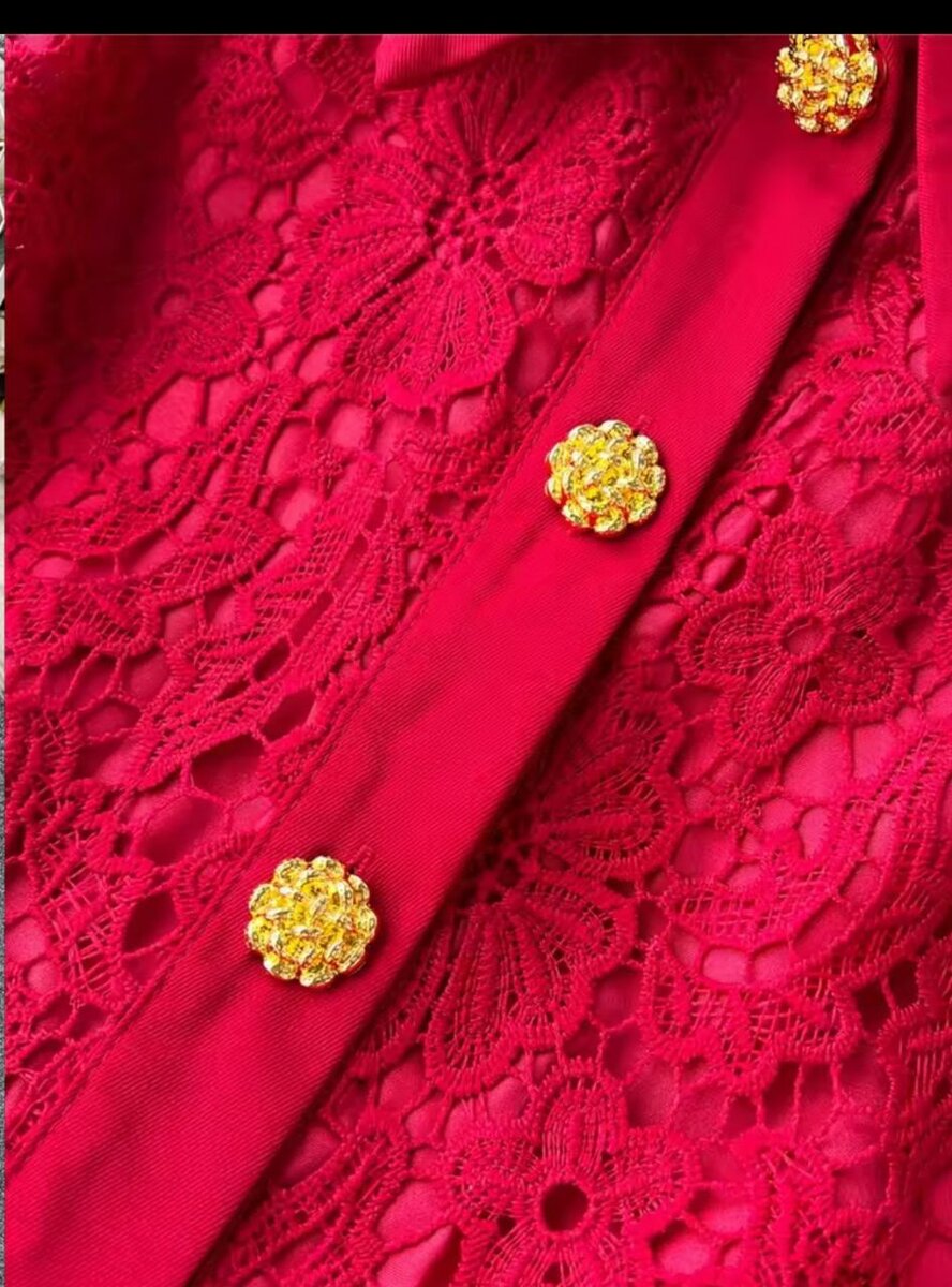 Ensemble Dentelle Rouge Élégant