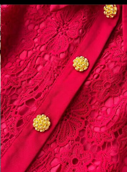 Ensemble Dentelle Rouge Élégant