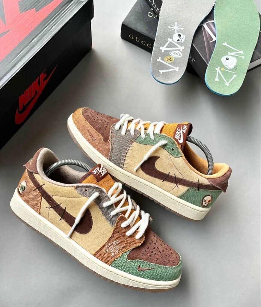 AIR JORDAN 1 LOW - OG ZION WILLIAMSON VOODOO( avec carton )